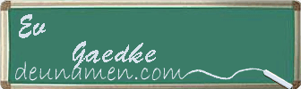 Ev Gaedke Visitenkarte